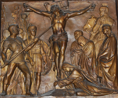 DROGA KRZYŻOWA, stacja XII: XIX w., drzeworyt, kościół św. Anianusza, Chartres; źródło: zasoby własne (2010)