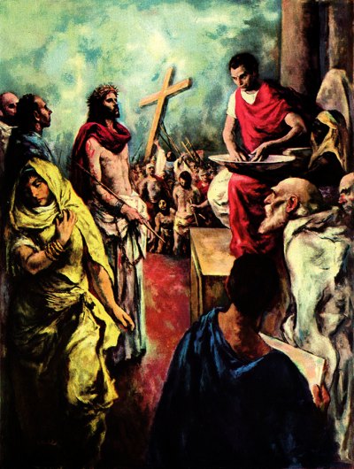 DROGA KRZYŻOWA, stacja I – STAHL, Beniamin Albert (1910–1987); źródło: americanartarchives.com