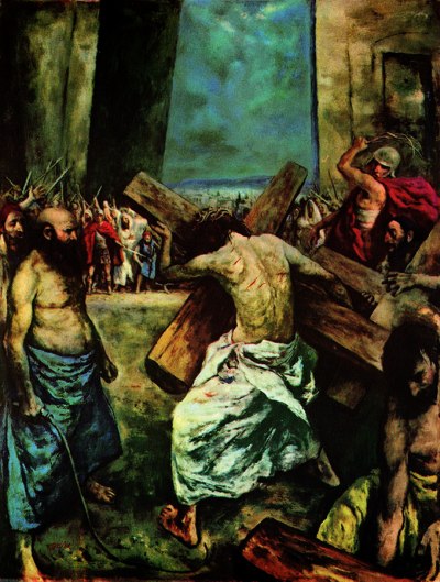 DROGA KRZYŻOWA, stacja II – STAHL, Beniamin Albert (1910–1987); źródło: americanartarchives.com