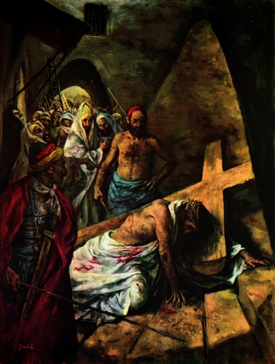 DROGA KRZYŻOWA, stacja III – STAHL, Beniamin Albert (1910–1987); źródło: americanartarchives.com