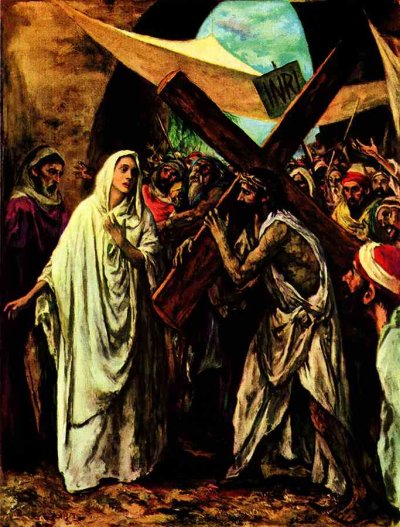 DROGA KRZYŻOWA, stacja IV – STAHL, Beniamin Albert (1910–1987); źródło: americanartarchives.com