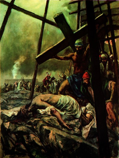 DROGA KRZYŻOWA, stacja VII – STAHL, Beniamin Albert (1910–1987); źródło: americanartarchives.com