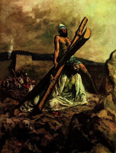 DROGA KRZYŻOWA, stacja IX – STAHL, Beniamin Albert (1910–1987); źródło: americanartarchives.com