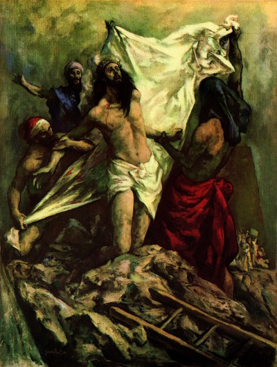 DROGA KRZYŻOWA, stacja X – STAHL, Beniamin Albert (1910–1987); źródło: americanartarchives.com