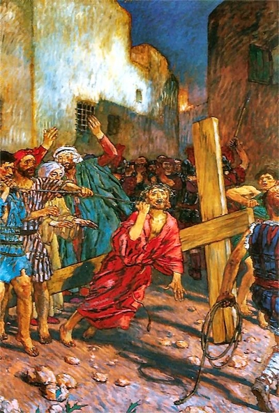 DROGA KRZYŻOWA, stacja III – MEHOFFER, Józef (1869, Ropczyce - 1946, Wadowice) - 1933-1946, kaplica pw. Męki Pańskiej, Bazylika oo. Franciszkanów, Kraków; źródło: www.pinakoteka.zascianek.p