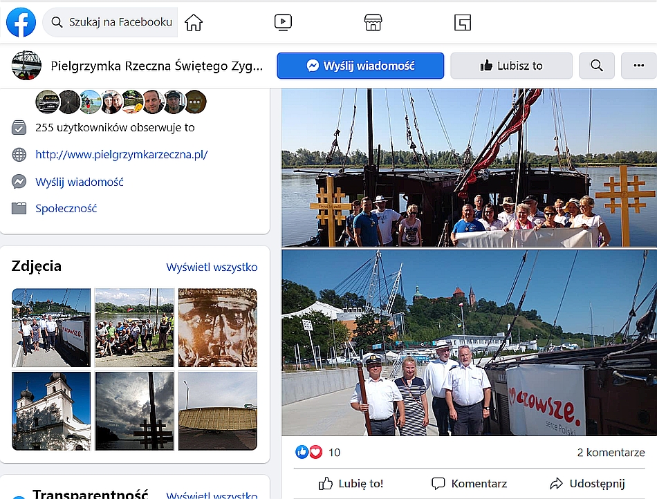 10. PIELGRZYMKA RZECZNA do PŁOCKA