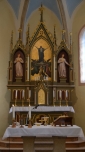 OŁTARZ GŁÓWNY - widok współczesny, kościół pw. Wniebowzięcia Najświętszej Maryi Panny, Číhošť; źródło: www.farnostcihost.cz